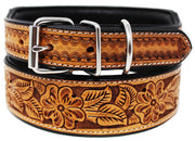 Challenger Tooled Leather Dog Collar 60FKDog