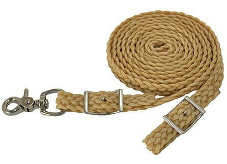 3/4"x8' Waxed Roping Rein.