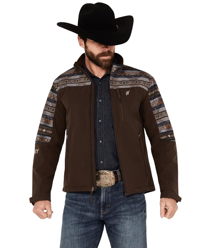 Hooey Men's Brown Aztec Softshell Jacket HJ109BRAZ C4 | Corral