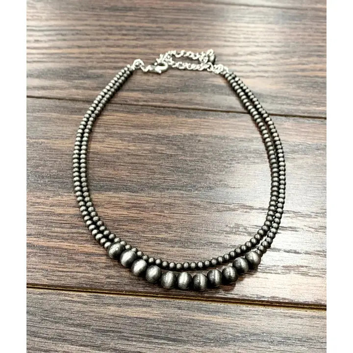 ISAC Trading 2-Stand Navajo Necklace