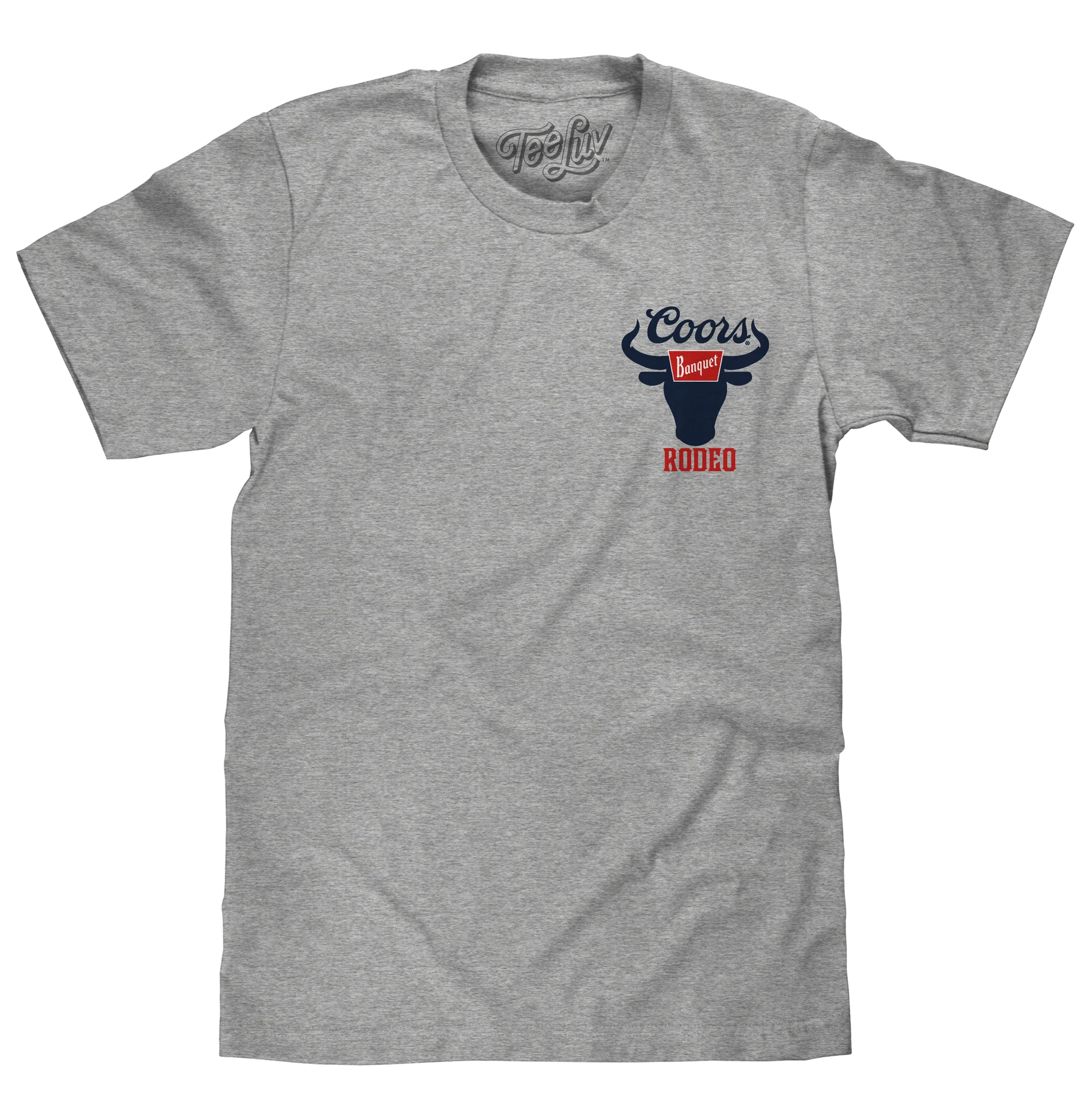 Tee Luv Men's Coors Heather Grey Rodeo Tee 72416