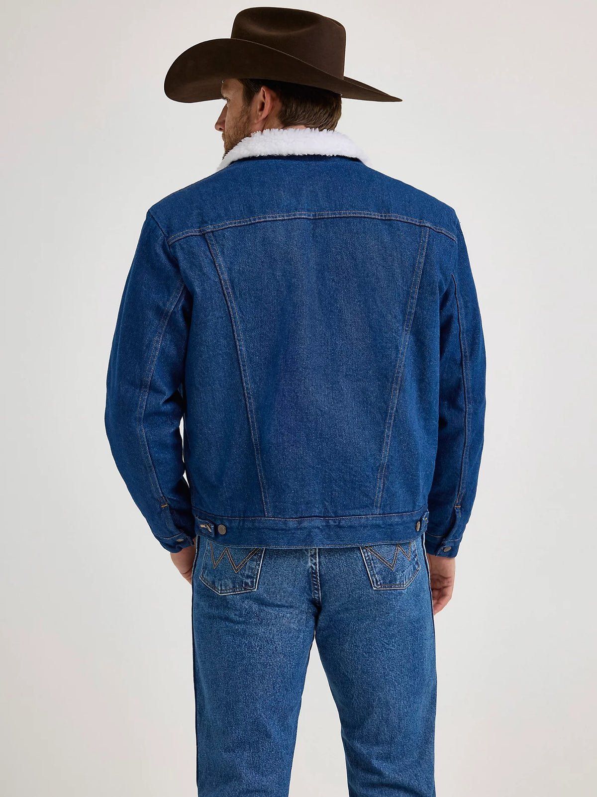 Wrangler Men's Sherpa Lined Denim Jacket 74255PW | Corral Western Wear Wrangler Men's Sherpa Lined Denim Jacket 74255PW | Corral Western Wear