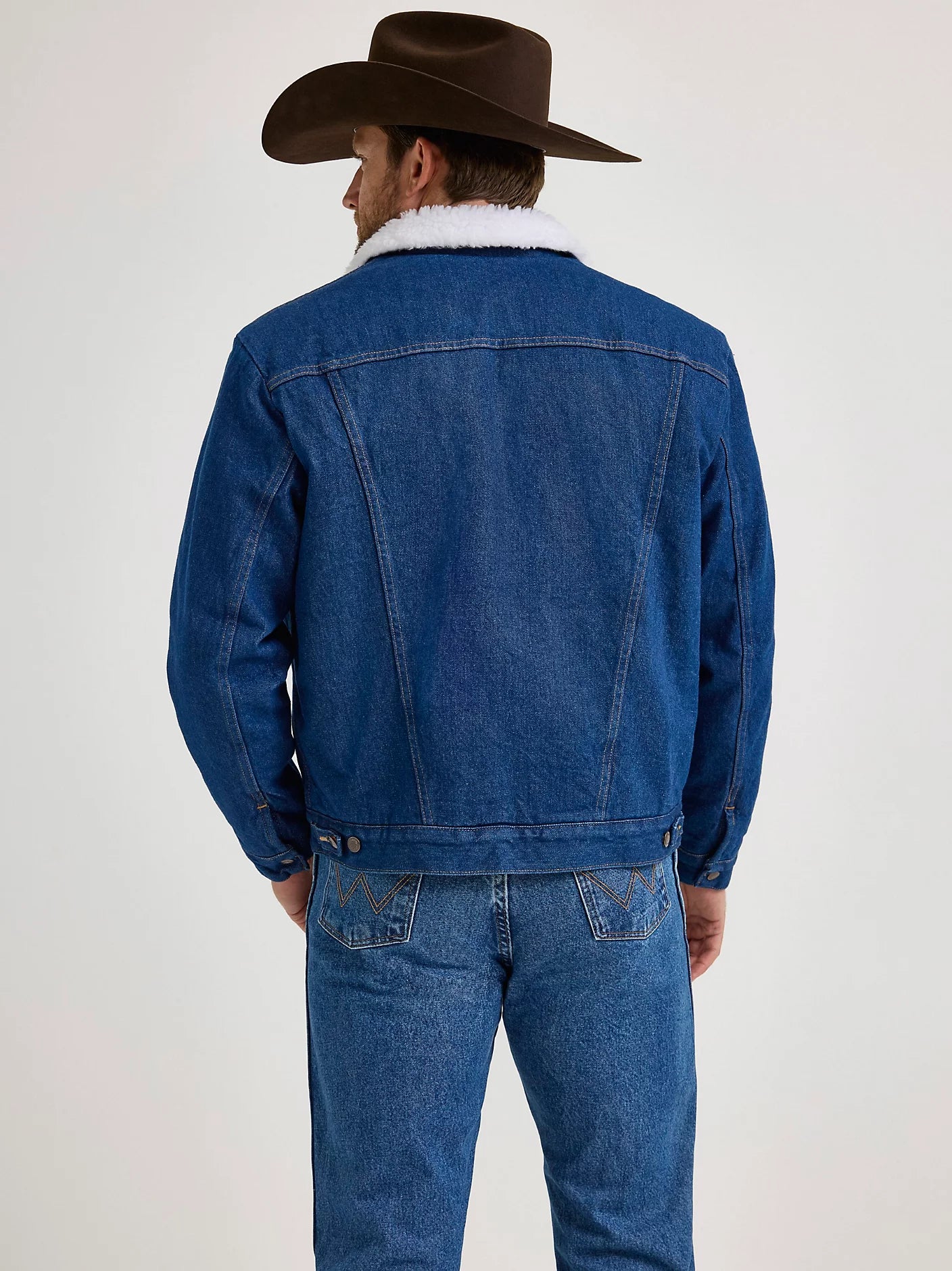 Wrangler Men's Sherpa Lined Denim Jacket
