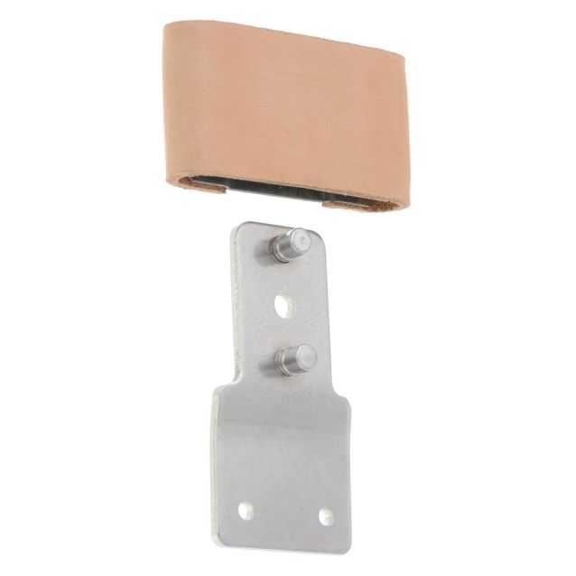 Tough1 2 1/2" Leather Covered Blevins Style Stirrup Buckles with Vertical Posts 75-2223