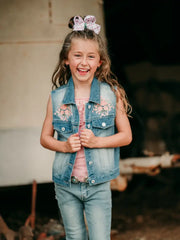 Shea Baby Infant/Toddler Girl's Denim Vest