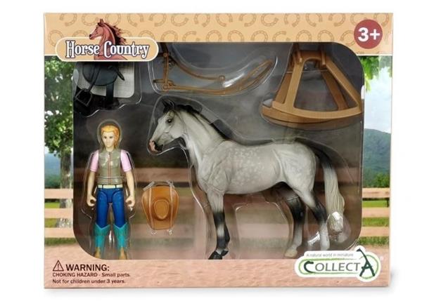 Breyer CollectA Western Rider and Horse Set 84245