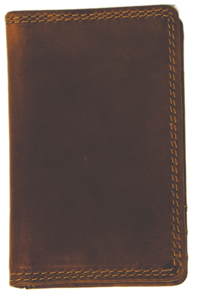 Rugged Earth Men's Small Leather Credit Card Wallet.