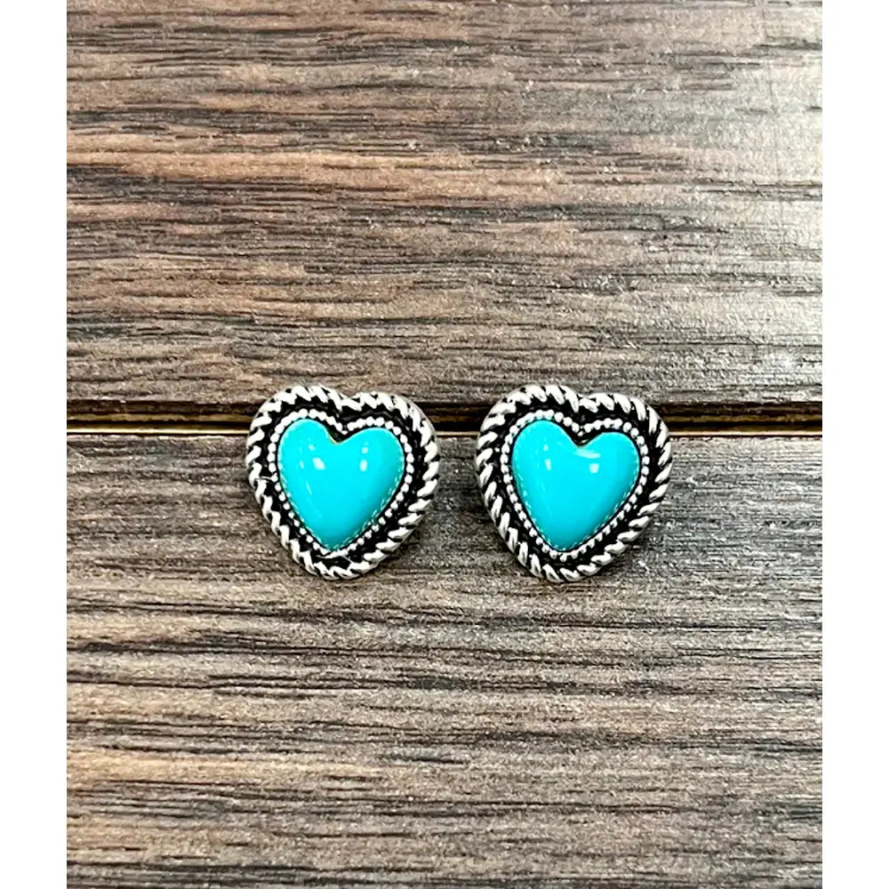 Isac Trading 9mm Coated Heart Stud Earrings 726405