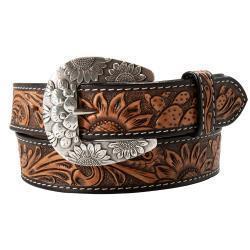 Angel Ranch Women's Sunflower Cactus Western Belt