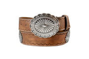 Angel Ranch Ladies Brown Embossed Belt D140012702