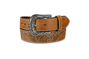 Angel Ranch Triple Boot Stitch Belt D140013344