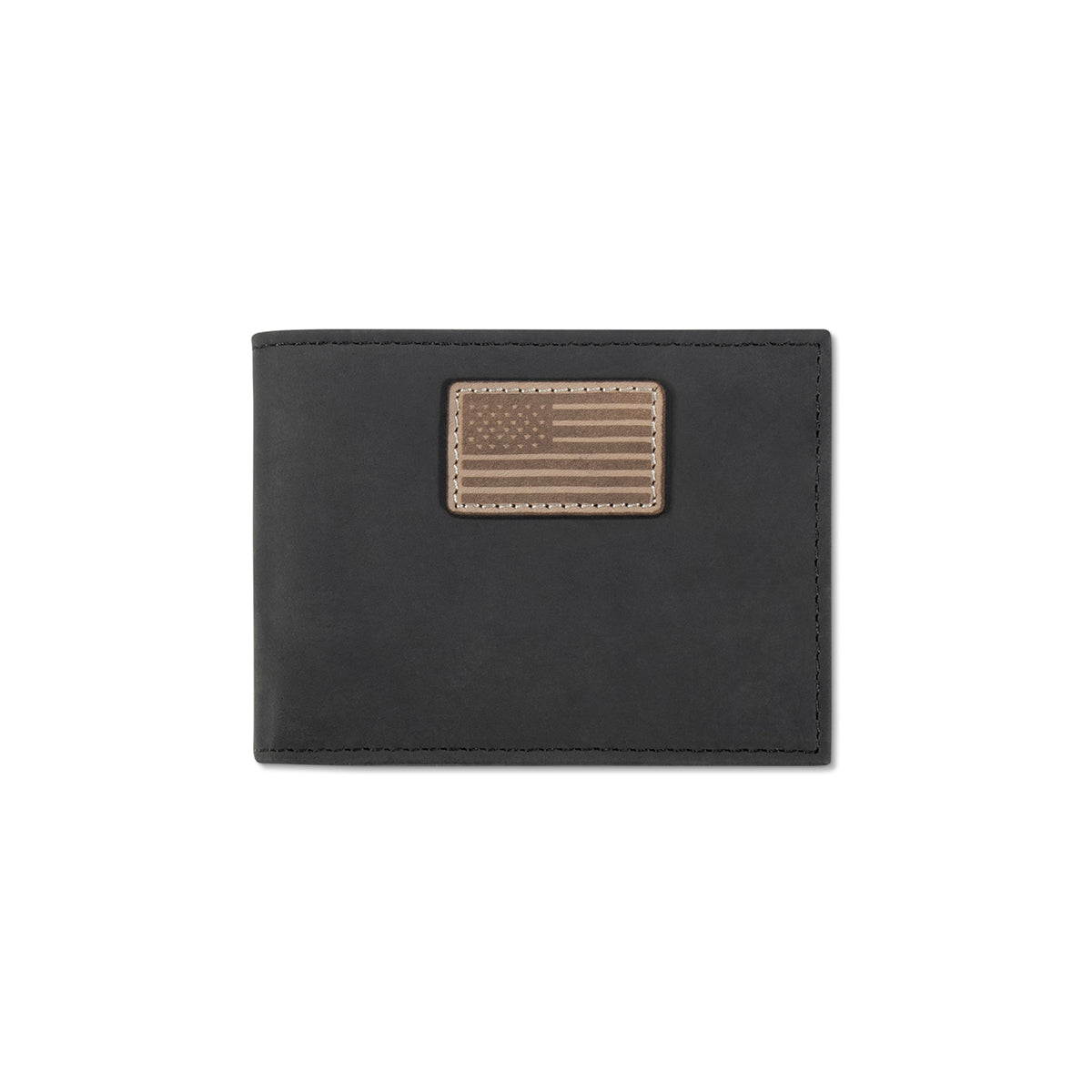 Ariat American Flag Patch Black Bifold Wallet A3570401