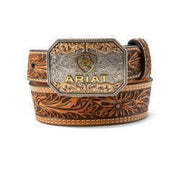 Ariat Boy's Floral Embossed Western Belt
