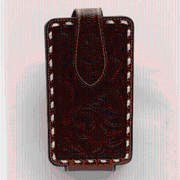 Ariat Brown Floral with Buck Laced Edges Phone Case A0601902