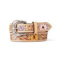 Ariat Girl's Glitter Floral Scroll Belt A1307797