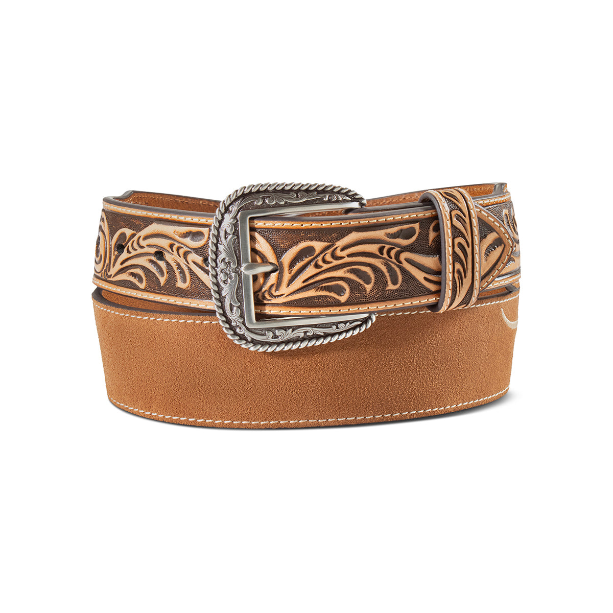 Ariat Men's Longhorn Embroidered Belt A1045144