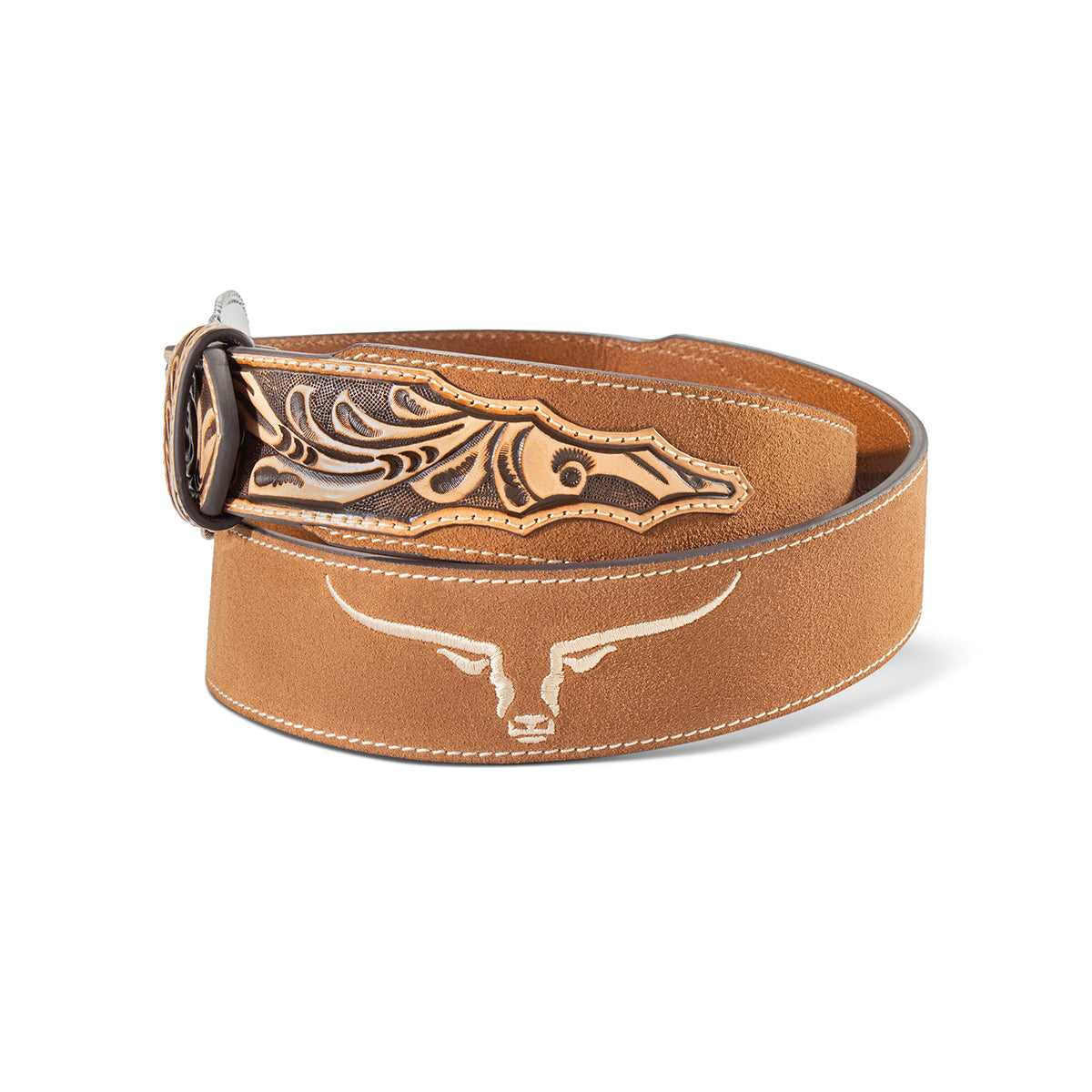 Ariat Men's Longhorn Embroidered Belt A1045144