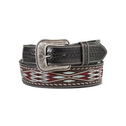 Ariat Men's Black Southwestern Embroidered Western Belt A1045397