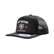 Ariat Men's Black Foam Printed Logo Cap A300089001