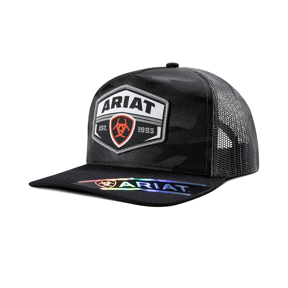 Ariat Black Camo Snapback Patch Cap A300095401