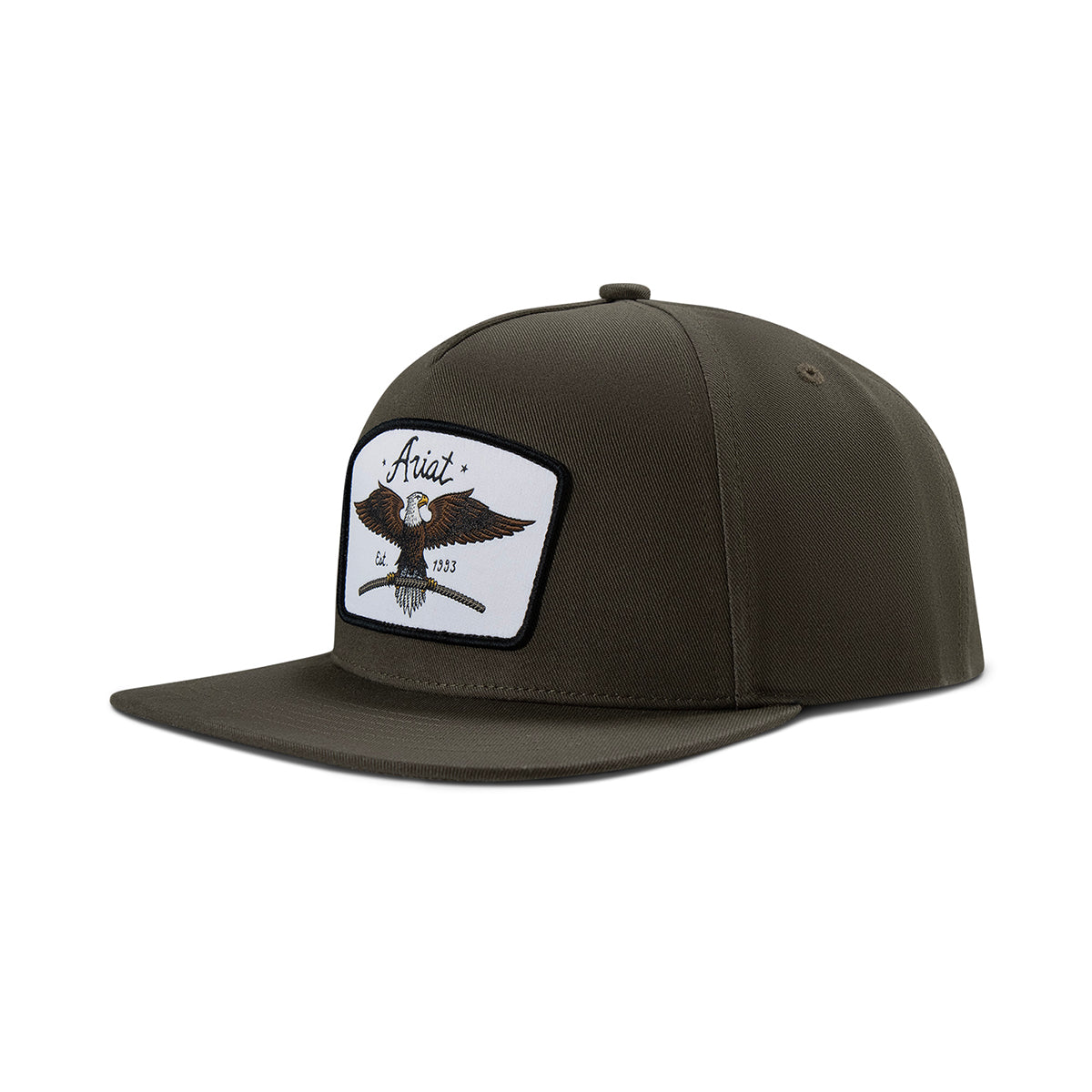 Ariat Men's Olive Eagle Patch Cap A2900027248