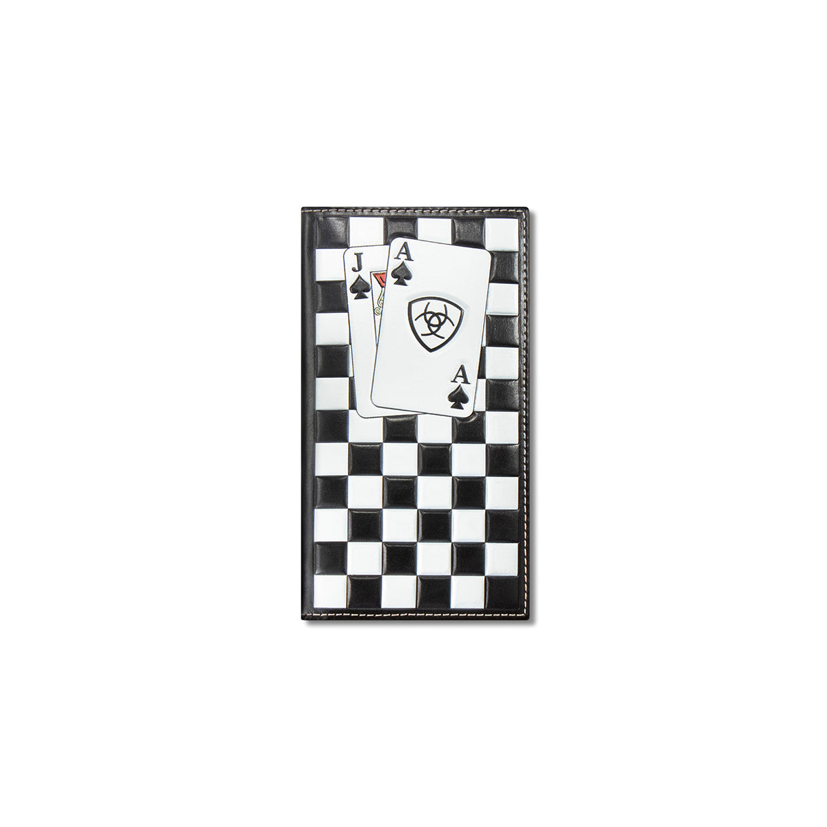 Ariat Checkered with Cards Rodeo Wallet A3569562