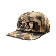 Ariat Men's Tan Camo Logo 3D Embroidered Cap A300094708