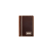 Ariat Men's Triple Stitch Brown Trifold Wallet A3403602