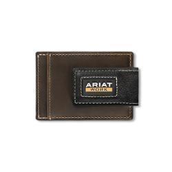 Ariat Men's Work Brown Card Case Wallet A3400302