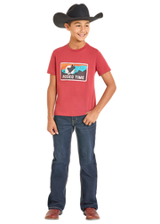 Rock & Roll Cowboy Boy's Rodeo Time Tee