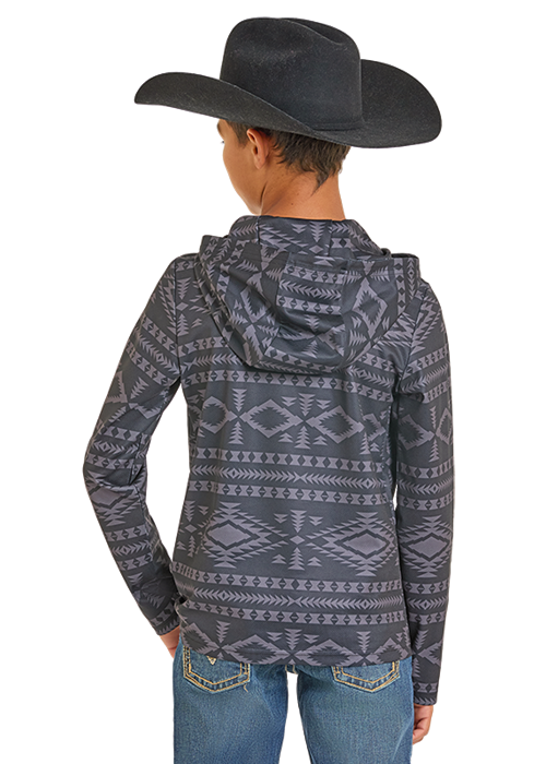 Rock & Roll Boy's Aztec Performance Hoodie