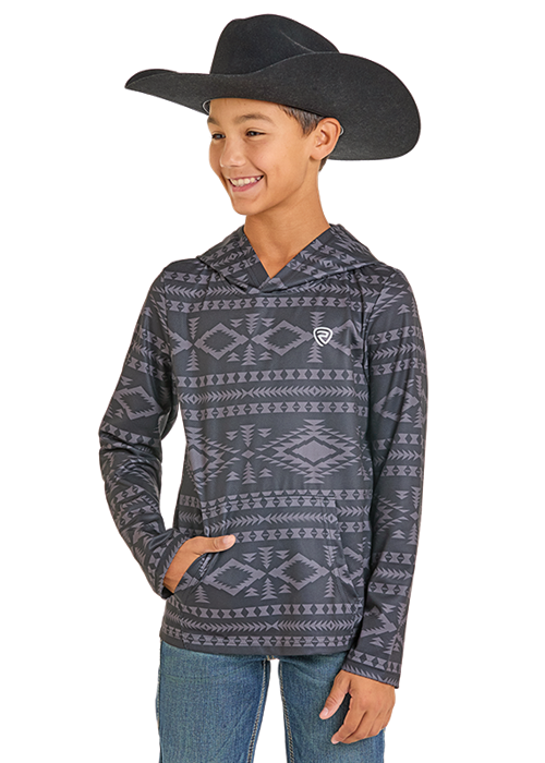 Rock & Roll Boy's Aztec Performance Hoodie