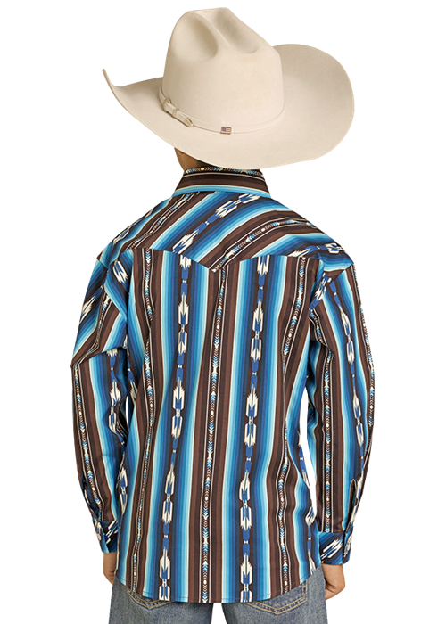 Rock & Roll Boy's Striped Long Sleeve Shirt BBN2S07649