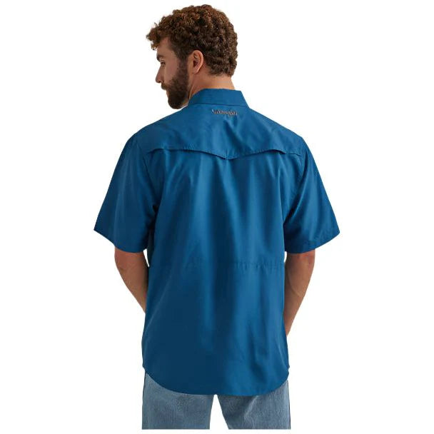 Wrangler Men's Blue Short Sleeve Shirt 2344573