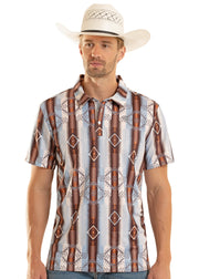 Rock & Roll Denim Men's Aztec Polo BM51T08723
