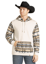 Rock & Roll Cowboy Men's Aztec Printed Hoodie