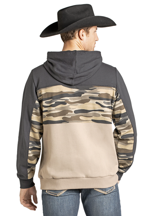 Rock & Roll Men's Camo Print Hoodie BM94T07303