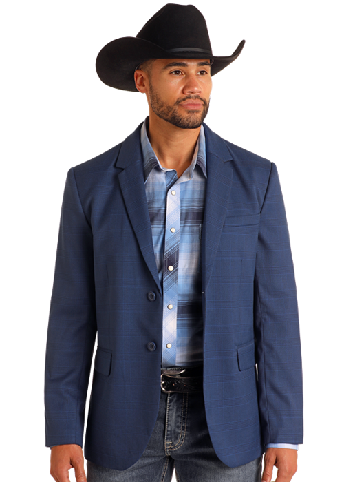 Rock & Roll Cowboy Men's Plaid Sport Coat