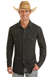 Rock & Roll Men's Denim Snap Front Shirt