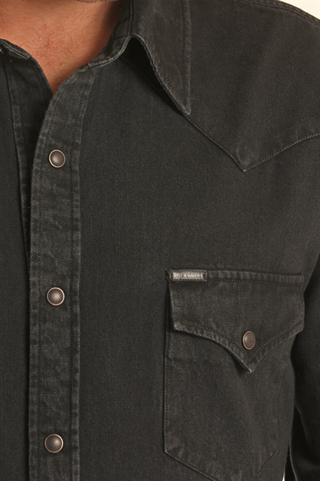 Rock & Roll Men's Denim Snap Front Shirt