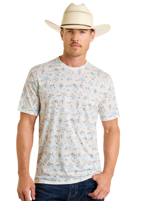 Panhandle Men's Scenic Printed Tee