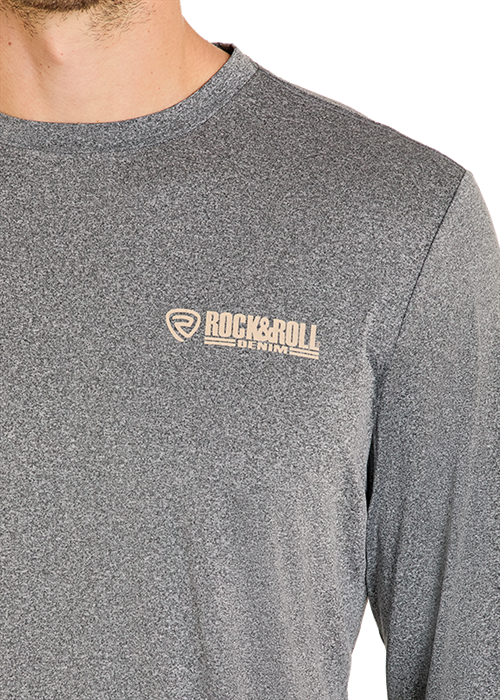 Rock & Roll Denim Longhorn Skull Graphic Tee BU22T07862