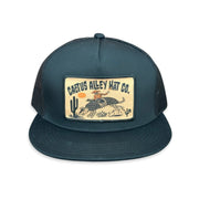 Cactus Alley Black "Buckin Dillo" Cap 6006BLK-P203