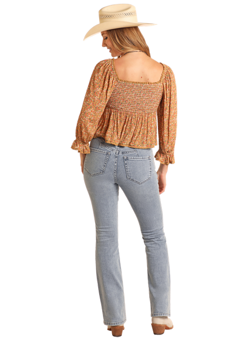 Rock & Roll Women's Smocked Blouse