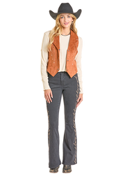 Rock & Roll Cowgirl Embroidered Vest