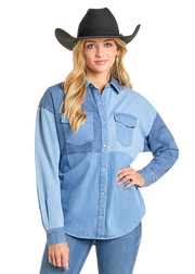 Rock & Roll Denim Patch Shirt BWN2S06944