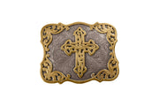 Blazin' Roxx Rectangle Cross Filigree Buckle 37965