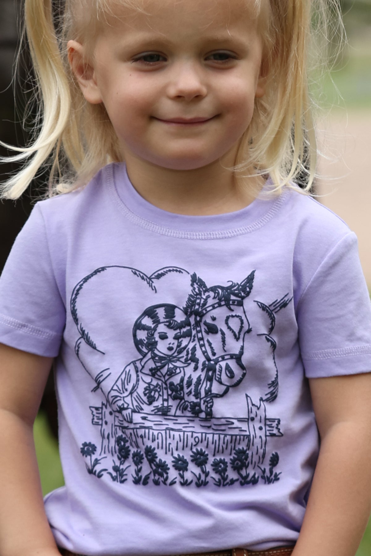 Cruel Girl Toddler's Purple Graphic Tee CTK6851043