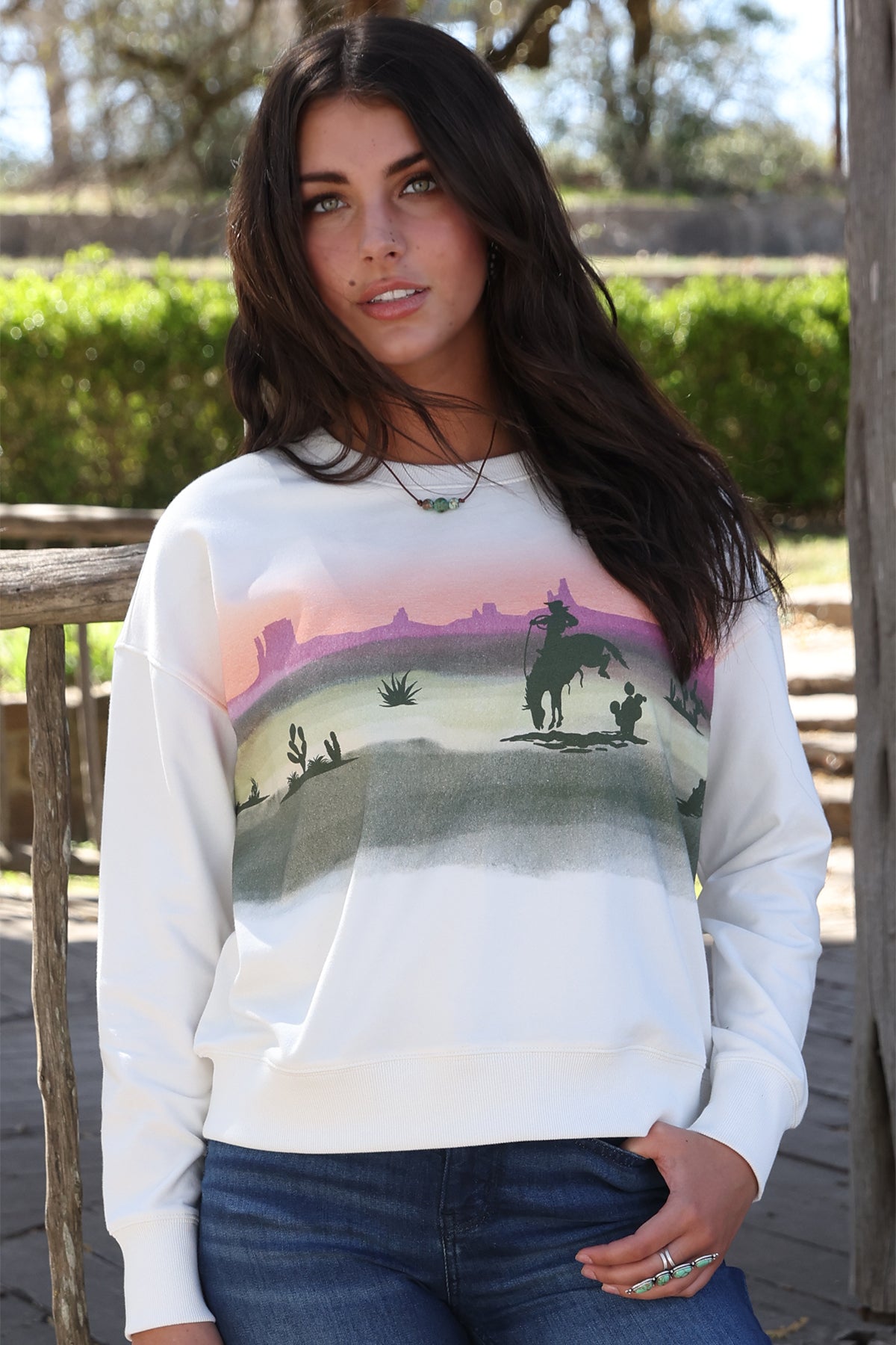 Cruel Girl Women's Western Sweatshirt CWK7502002