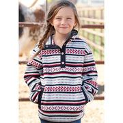 Cinch Girl's 1/2 Snap Polar Fleece CWK8250007 C4